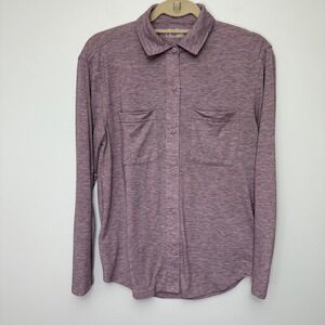 Eddie‎ Bauer Button Down Shirt Long Sleeve Two Pocket Top Womens XS